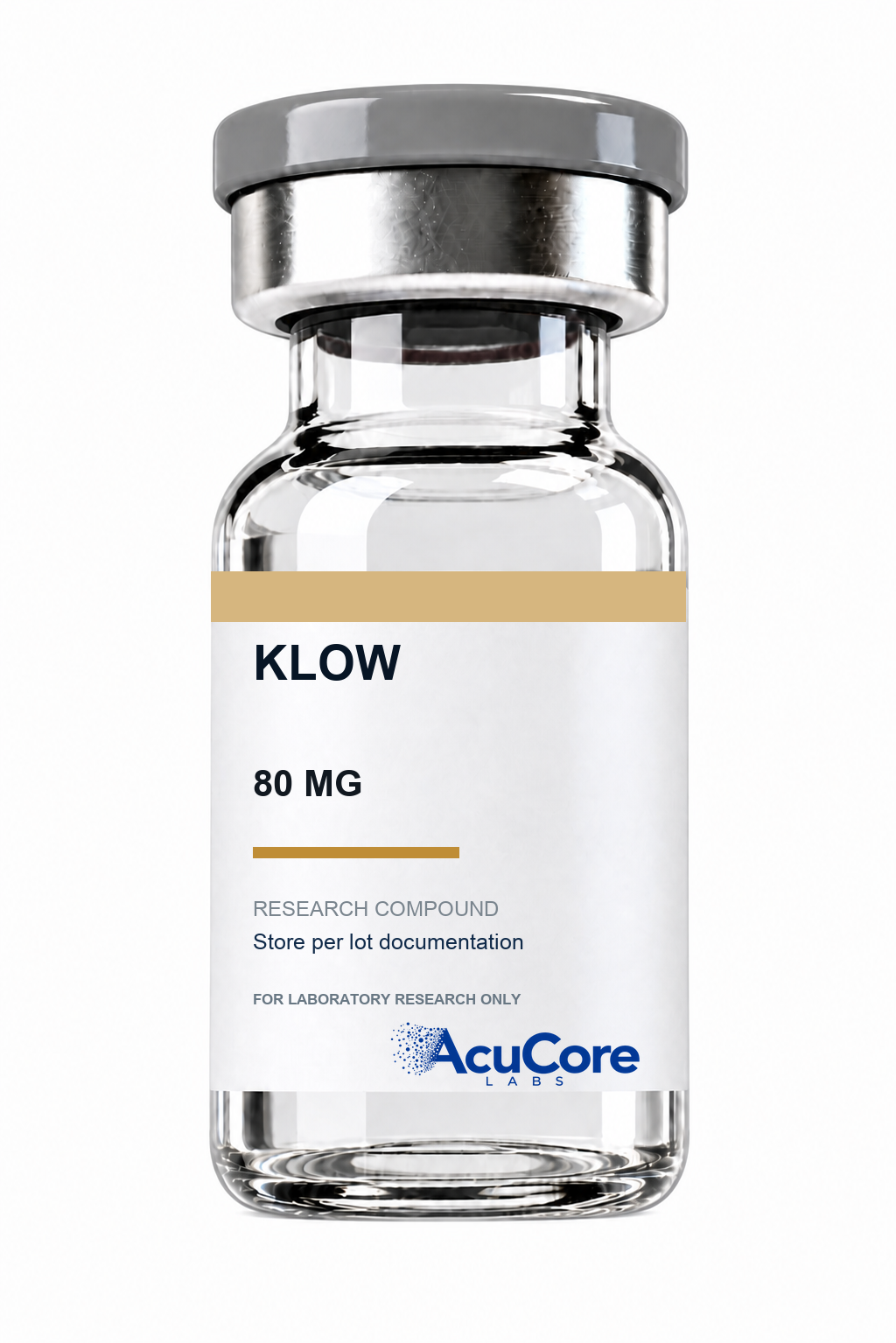 AcuCore Labs KLOW 80 MG research product vial